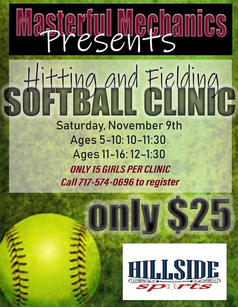 softball hitting clinics near me.